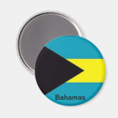 Flagge der Bahamas Magnet (Vorderseite/Rückseite)