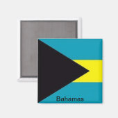 Flagge der Bahamas Magnet (Vorderseite/Rückseite)