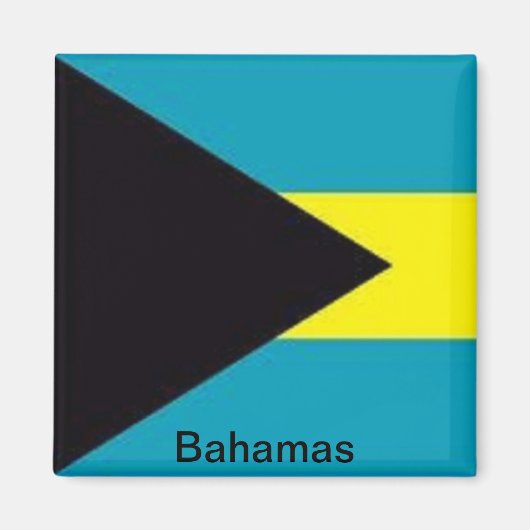 Flagge der Bahamas Magnet (Vorne)
