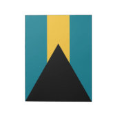 Flagge der Bahamas Notizblock (Rotiert)