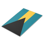 Flagge der Bahamas Notizblock (angewinkelt)
