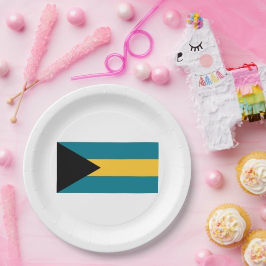 Flagge der Bahamas Pappteller (Party)