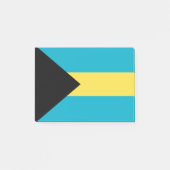 Flagge der Bahamas Post-it Klebezettel (Vorderseite)