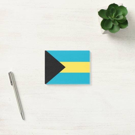 Flagge der Bahamas Post-it Klebezettel (Büro)