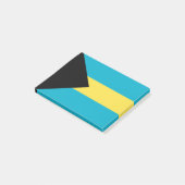 Flagge der Bahamas Post-it Klebezettel (angewinkelt)