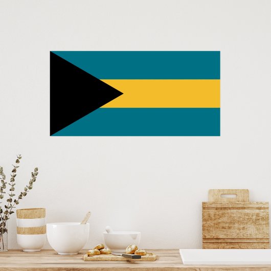 Flagge der Bahamas Poster (Küche)
