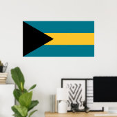 Flagge der Bahamas Poster (Heimbüro)