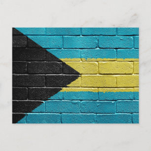 Flagge der Bahamas Postkarte