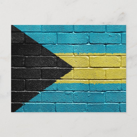 Flagge der Bahamas Postkarte (Vorderseite)