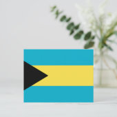 Flagge der Bahamas Postkarte (Stehend Vorderseite)