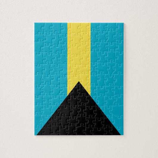 Flagge der Bahamas Puzzle (Vertikal)