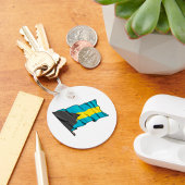 Flagge der Bahamas Schlüsselanhänger