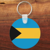 Flagge der Bahamas Schlüsselanhänger (Vorderseite)