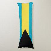 Flagge der Bahamas Seitenschläferkissen (Vorderseite Vertikal)