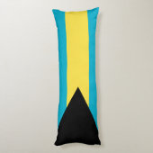 Flagge der Bahamas Seitenschläferkissen (Rückseite (Vertikal))