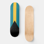Flagge der Bahamas Skateboard (Vorderseite)