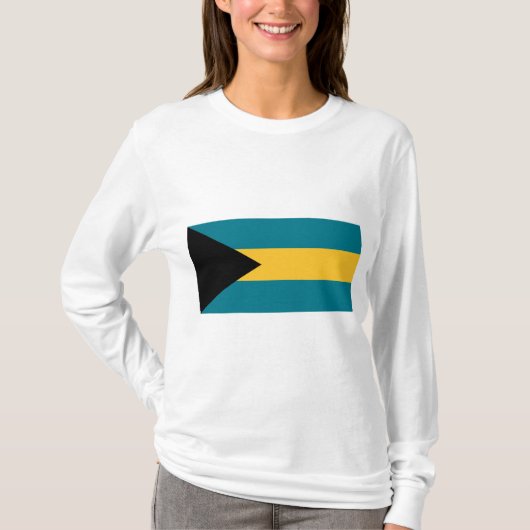 Flagge der Bahamas T-Shirt (Vorderseite)
