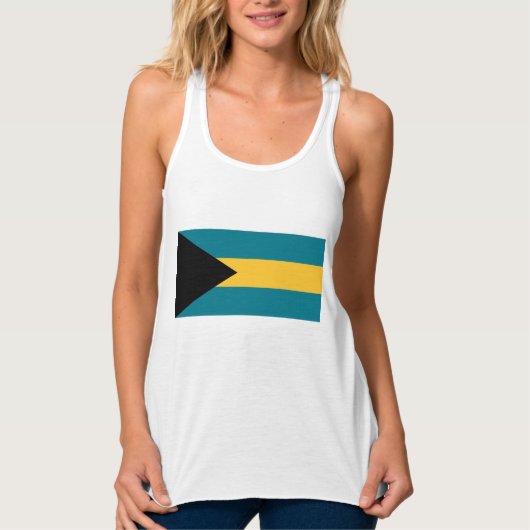 Flagge der Bahamas Tank Top (Vorderseite)