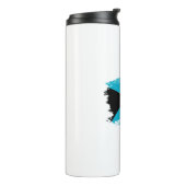 Flagge der Bahamas Thermosbecher (Nach links gedreht)