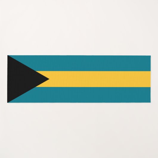 Flagge der Bahamas Yogamatte (Vorderseite (Horizontal))