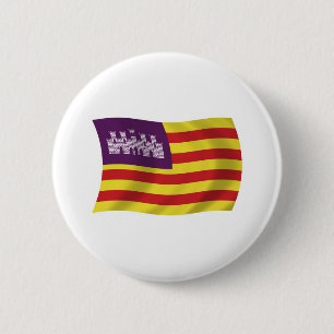 Flagge der Balearischen Inseln Button