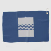 Flagge der Basilicata (Italien) Golfhandtuch (Horizontal)