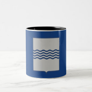 Flagge der Basilicata (Italien) Zweifarbige Tasse