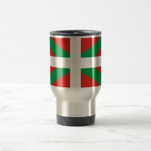 Flagge der baskischen Land-Reise-/Pendler-Tasse Reisebecher
