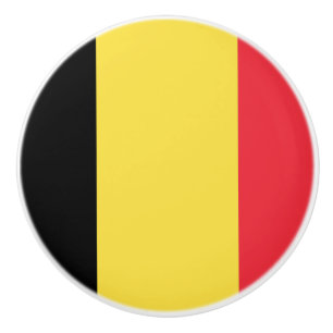 Flagge der belgischen Keramik Knob Keramikknauf