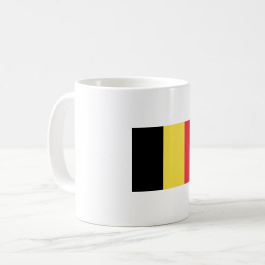 Flagge der belgischen Tasse (Vorderseite Links)
