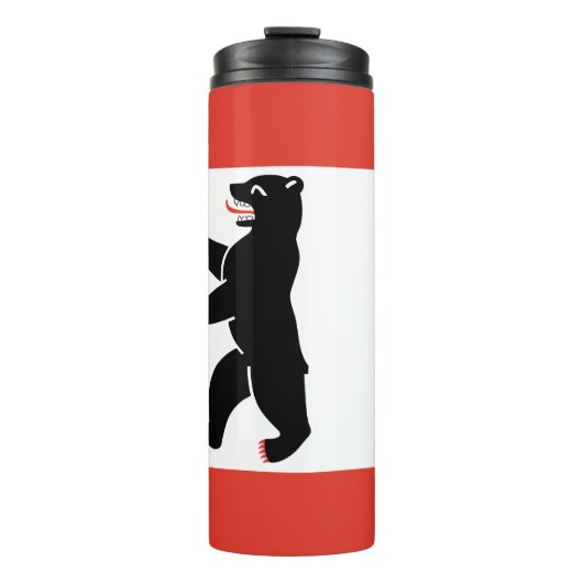 Flagge der Berliner Thermal Tumbler Thermosbecher (Vorderseite)