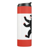 Flagge der Berliner Thermal Tumbler Thermosbecher (Nach links gedreht)