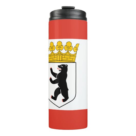 Flagge der Berliner Thermal Tumbler Thermosbecher (Vorderseite)