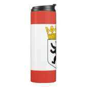 Flagge der Berliner Thermal Tumbler Thermosbecher (Nach links gedreht)