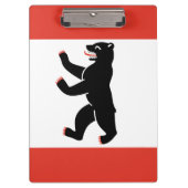 Flagge der Berliner Zwischenablage Klemmbrett (Vorderseite)