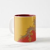 Flagge der bhutanischen Tasse (Vorderseite Links)