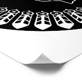 Flagge der Blackfeet Nation Poster (Ecke)