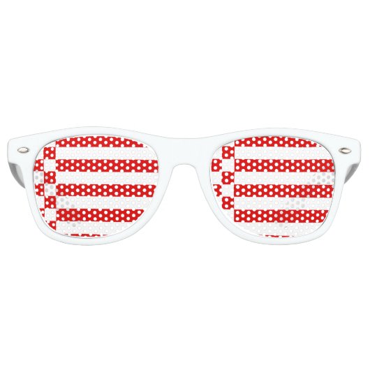 Flagge der Bremer Retro-Sonnenbrille Partybrille (Vorderseite)