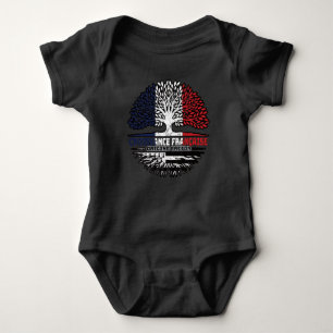Flagge der Bretagne Frankreich Tree Roots Baby Strampler