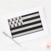 Flagge der Bretagne Rechteckiger Aufkleber (Umschlag)