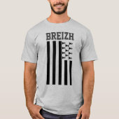 Flagge der Bretagne, T - Shirt Frankreich (Vorderseite)