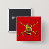 Flagge der britischen Armee (nicht zerimonial) Button (Vorne & Hinten)