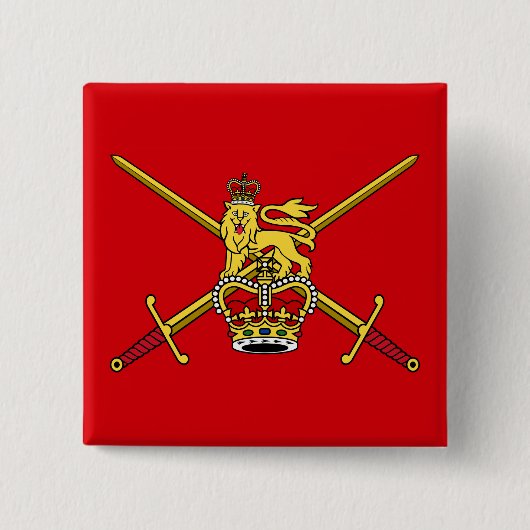 Flagge der britischen Armee (nicht zerimonial) Button (Vorderseite)