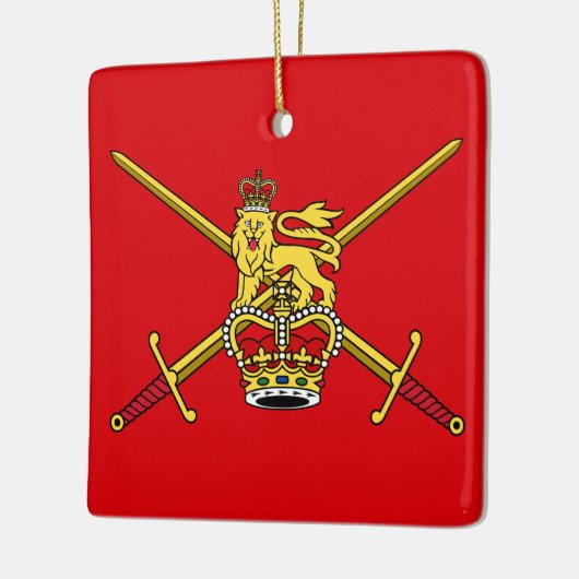 Flagge der britischen Armee (nicht zerimonial) Keramikornament (Links)