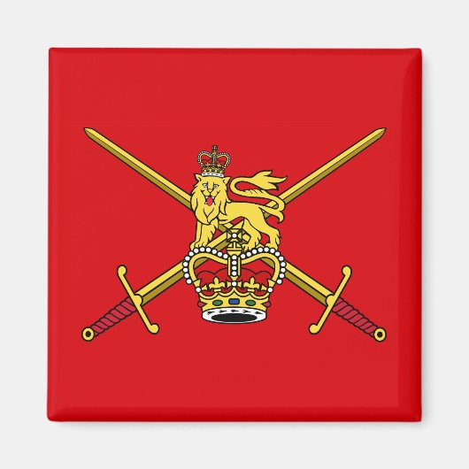 Flagge der britischen Armee (nicht zerimonial) Magnet (Vorne)