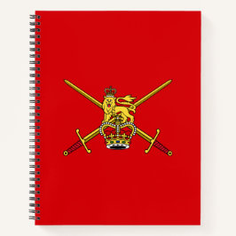 Flagge der britischen Armee Notizblock