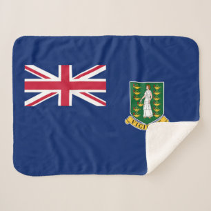 Flagge der Britischen Jungferninseln Sherpadecke