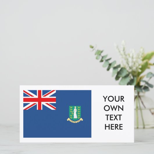 Flagge der Britischen Jungfrau (Stehend Vorderseite)