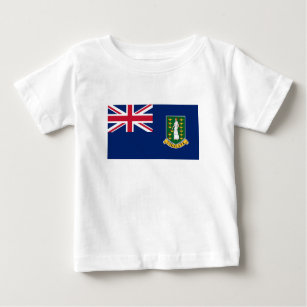 Flagge der Britischen Jungfrau Baby T-shirt