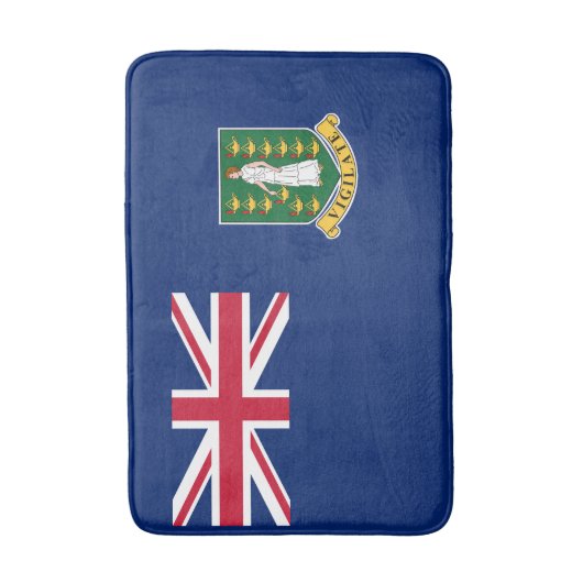 Flagge der Britischen Jungfrau Badematte (Vorderseite Vertikal)